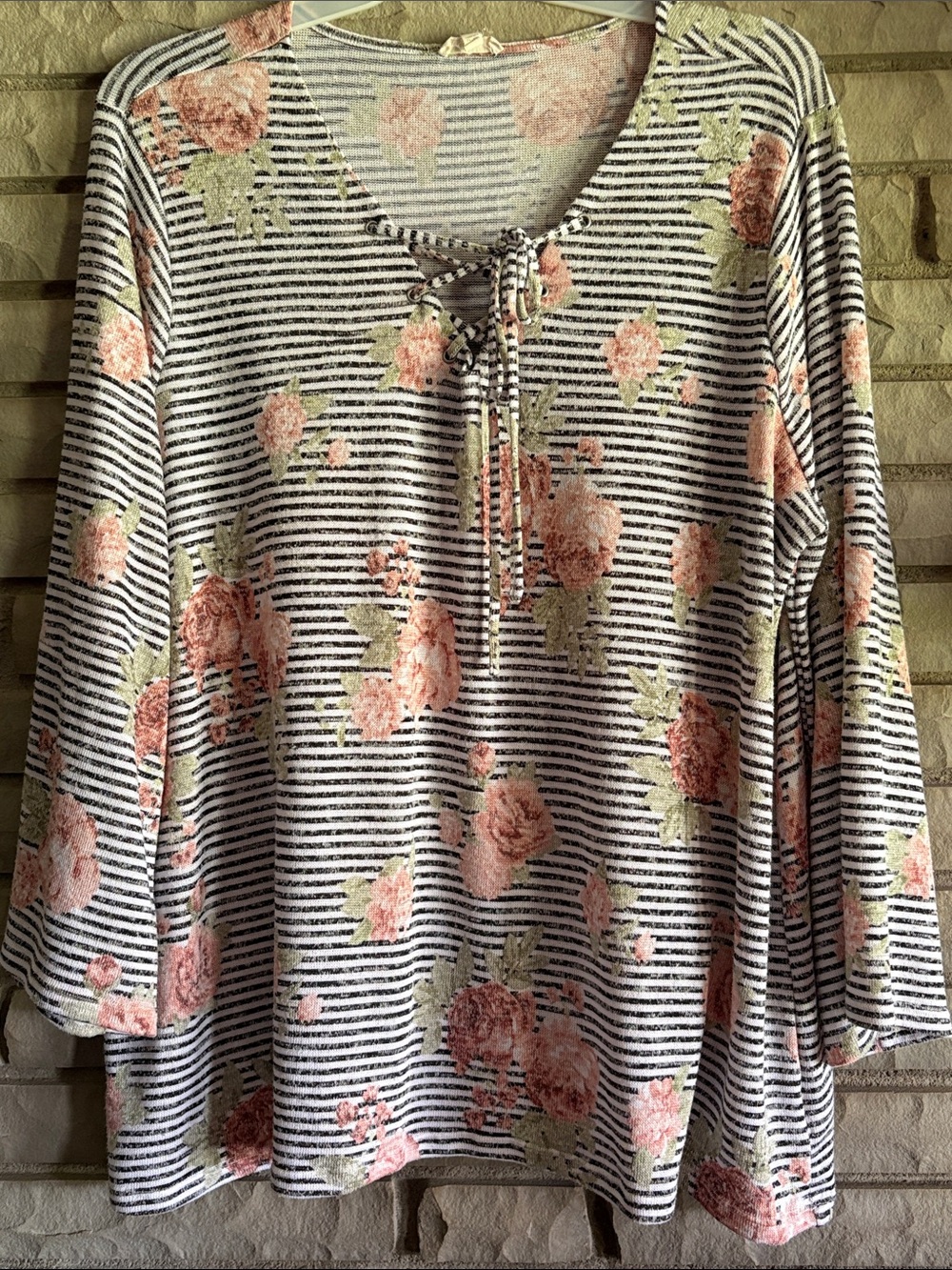 Floral Striped Women’s Top